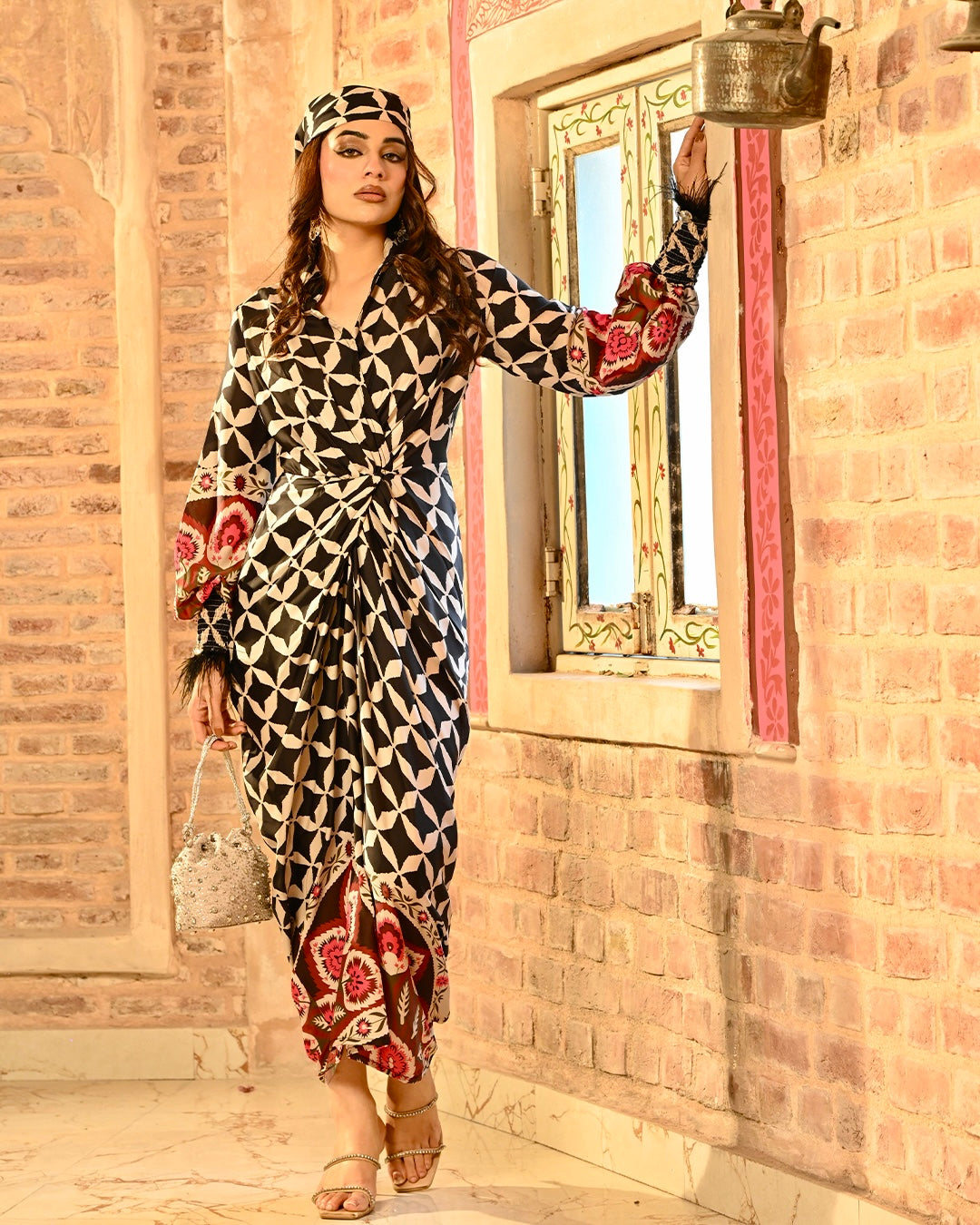 Alizeh shirtdress with Free Bandana