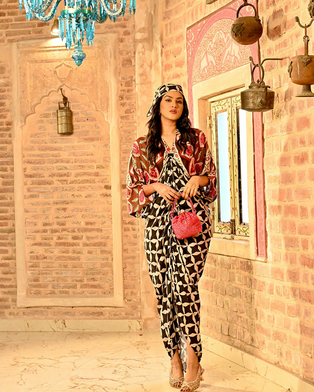 Adira kaftan with Free Bandana