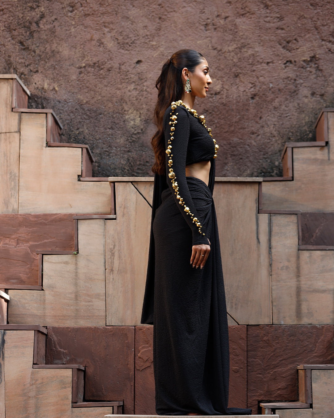 Jhankaar Black saree