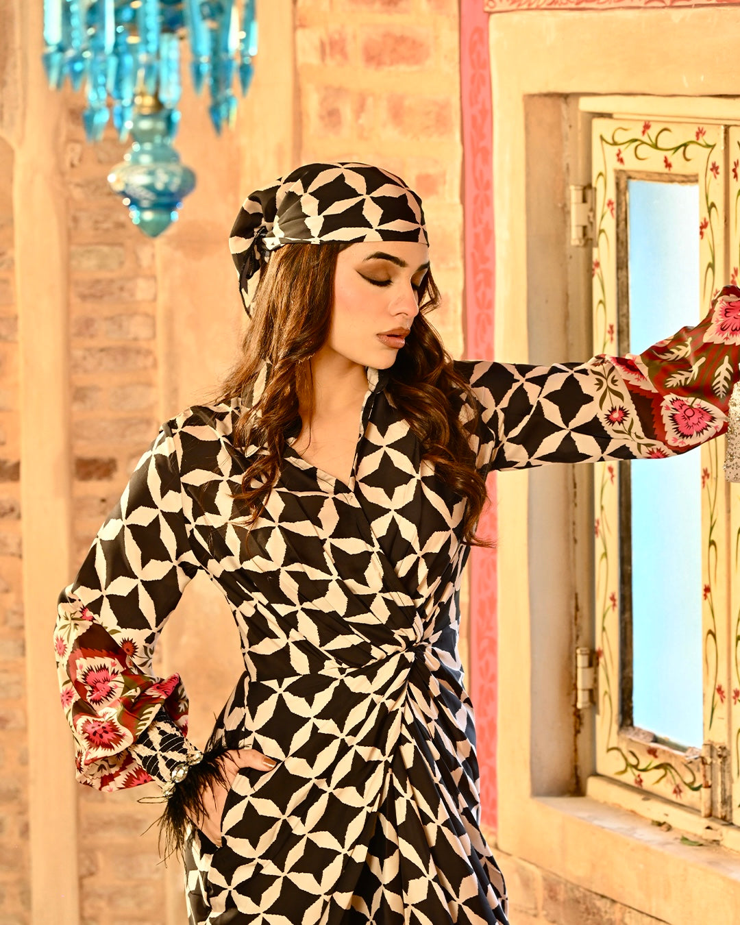 Alizeh shirtdress with Free Bandana