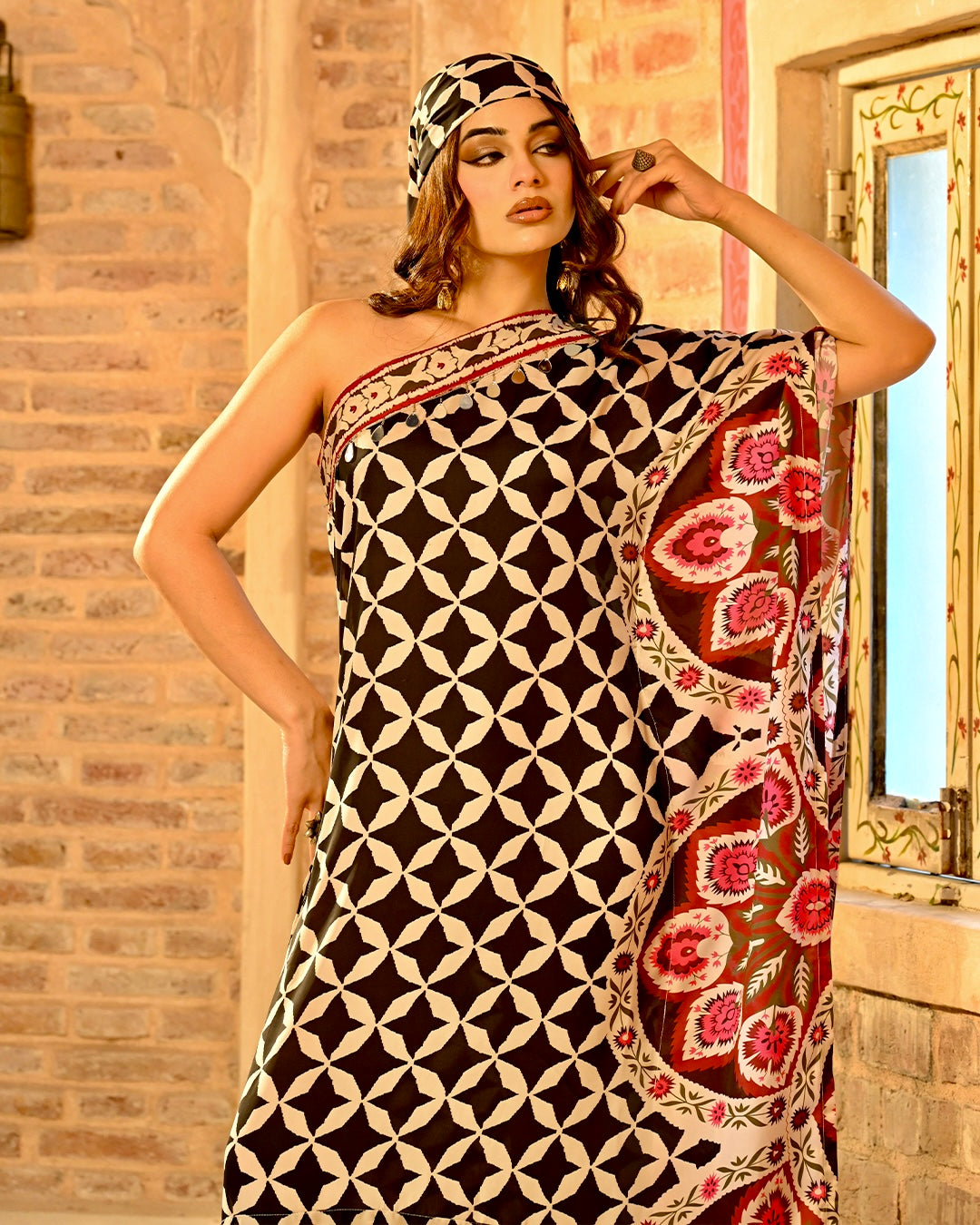 Kyrah  kaftan with Free Bandana