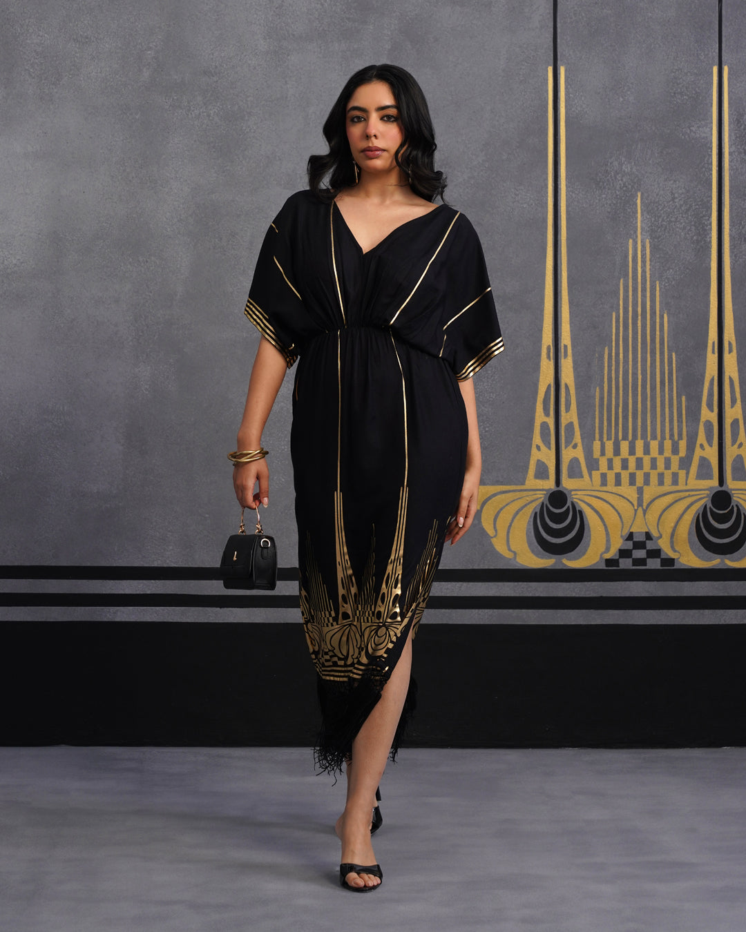 Gold kashni dress