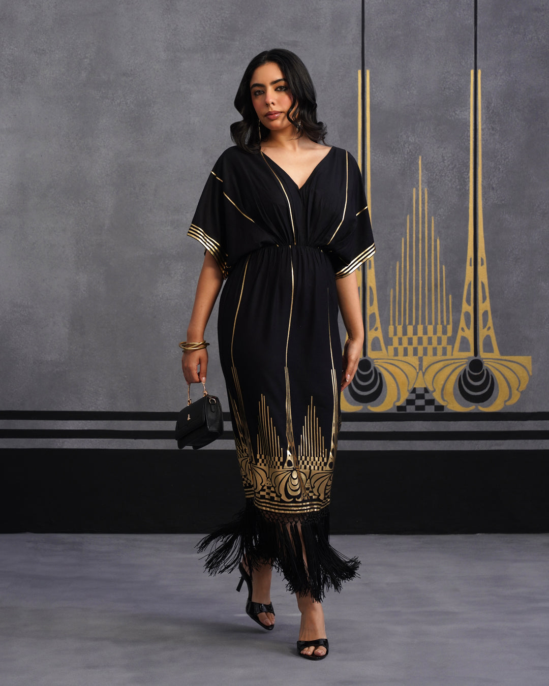 Gold kashni dress