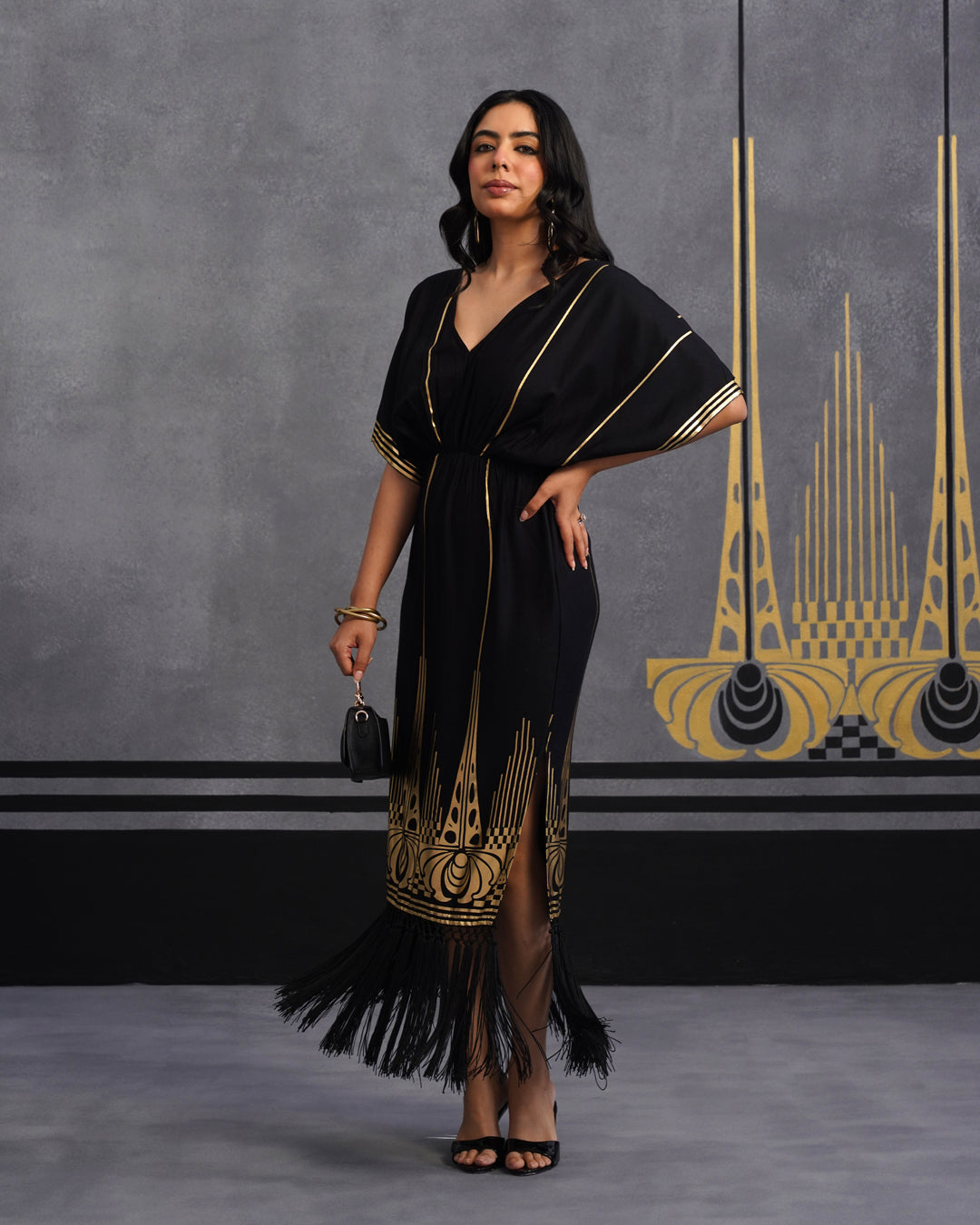 Gold kashni dress