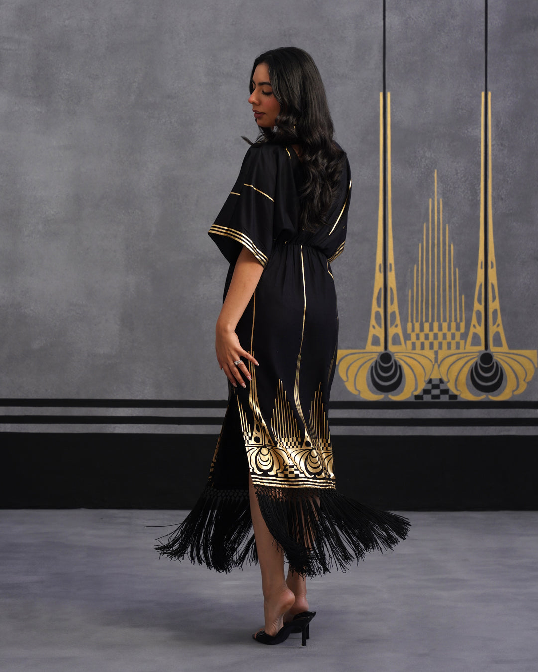 Gold kashni dress