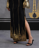 Gold Oshin kaftan