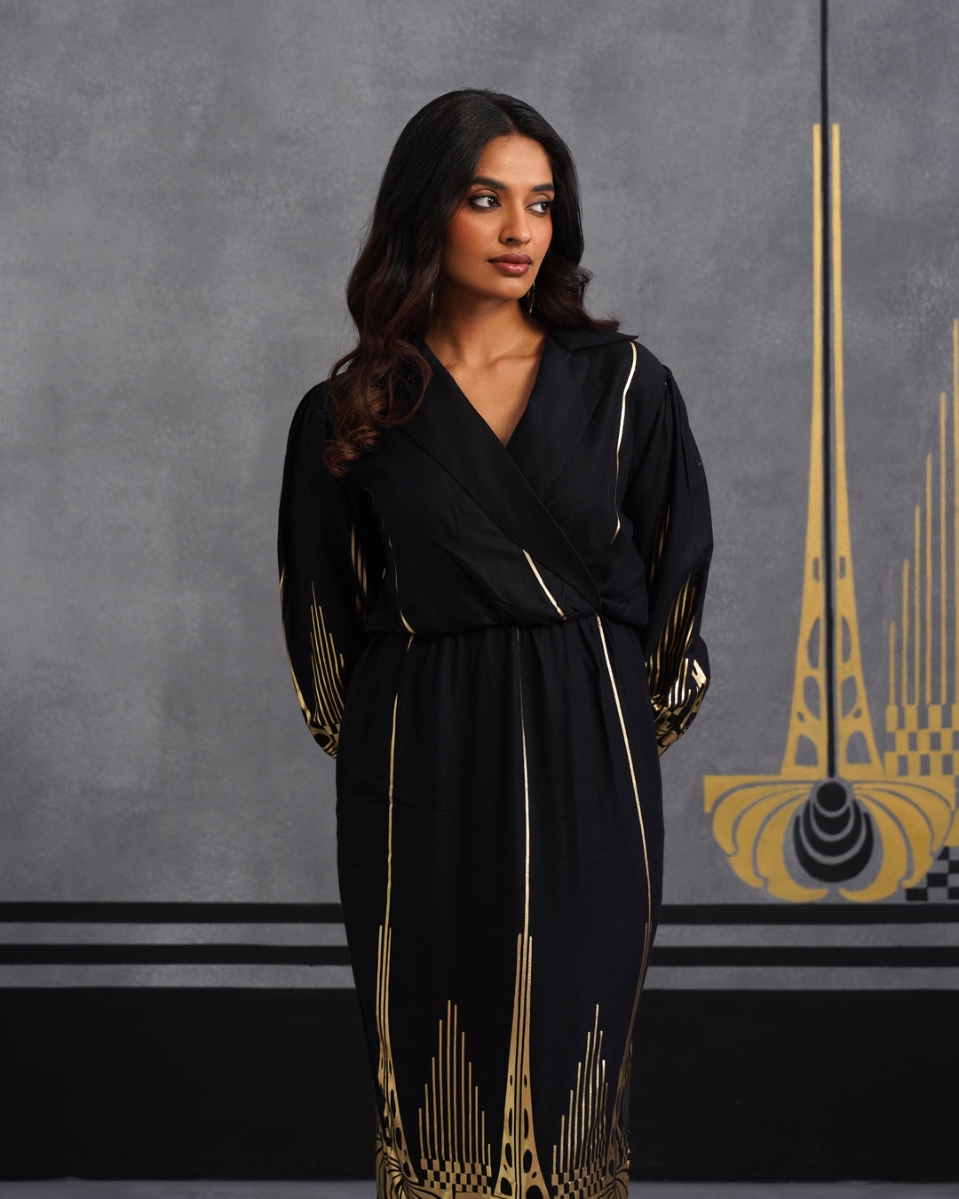 Gold tavishi dress