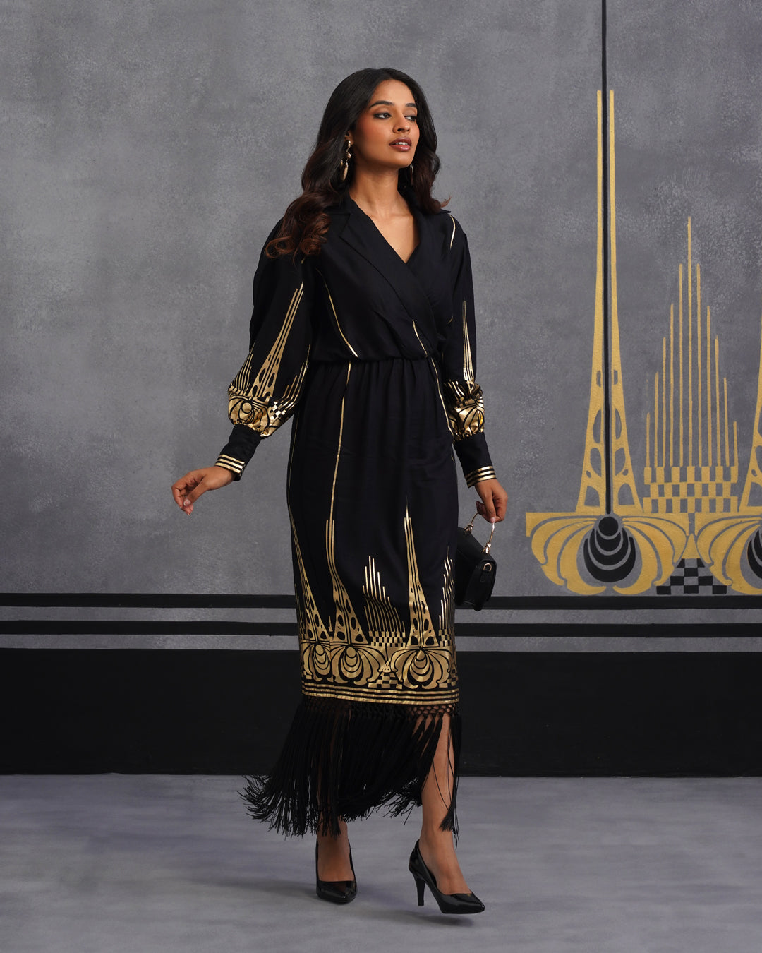 Gold tavishi dress