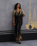 Gold Advika kaftan
