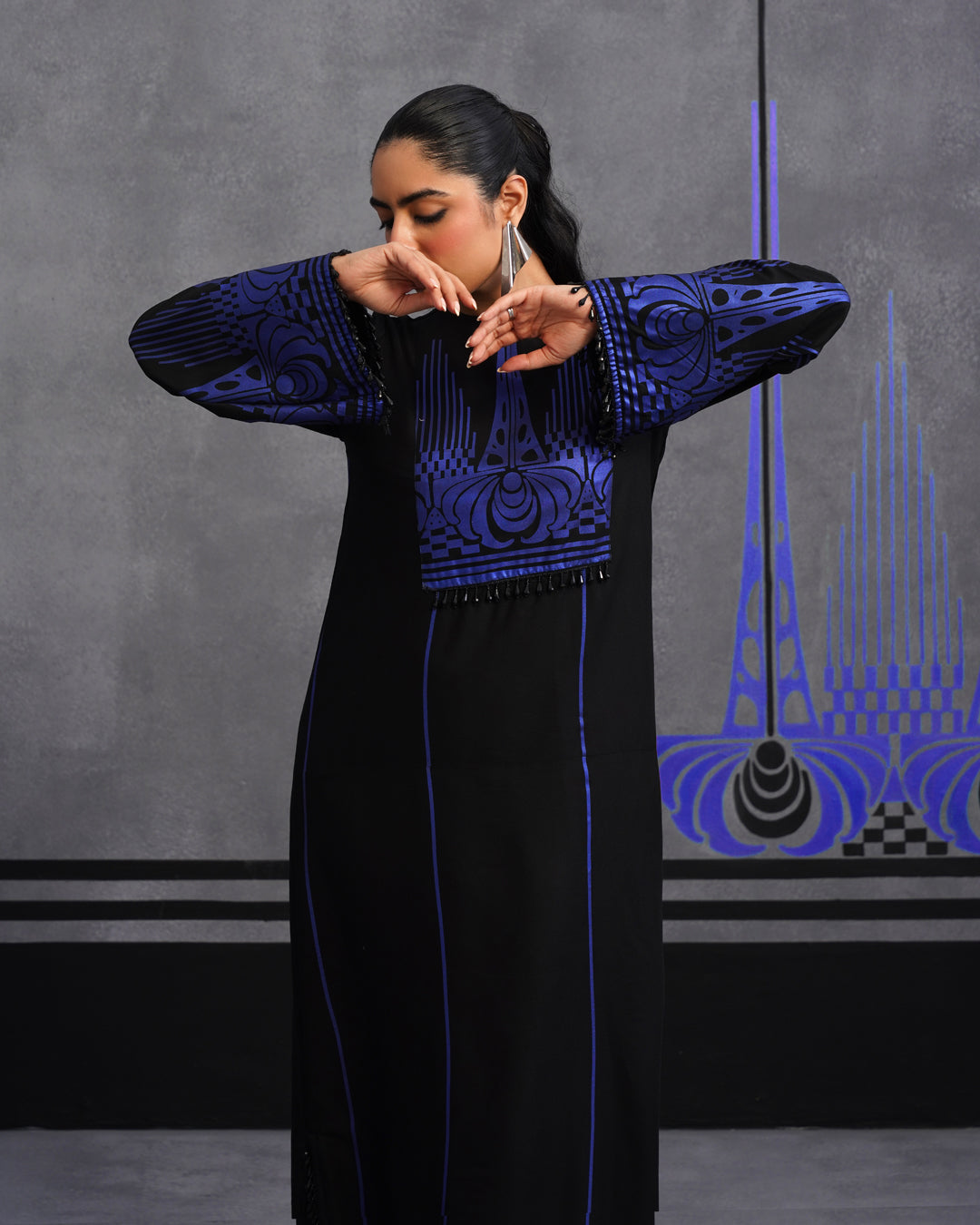 Blue Oshin kaftan