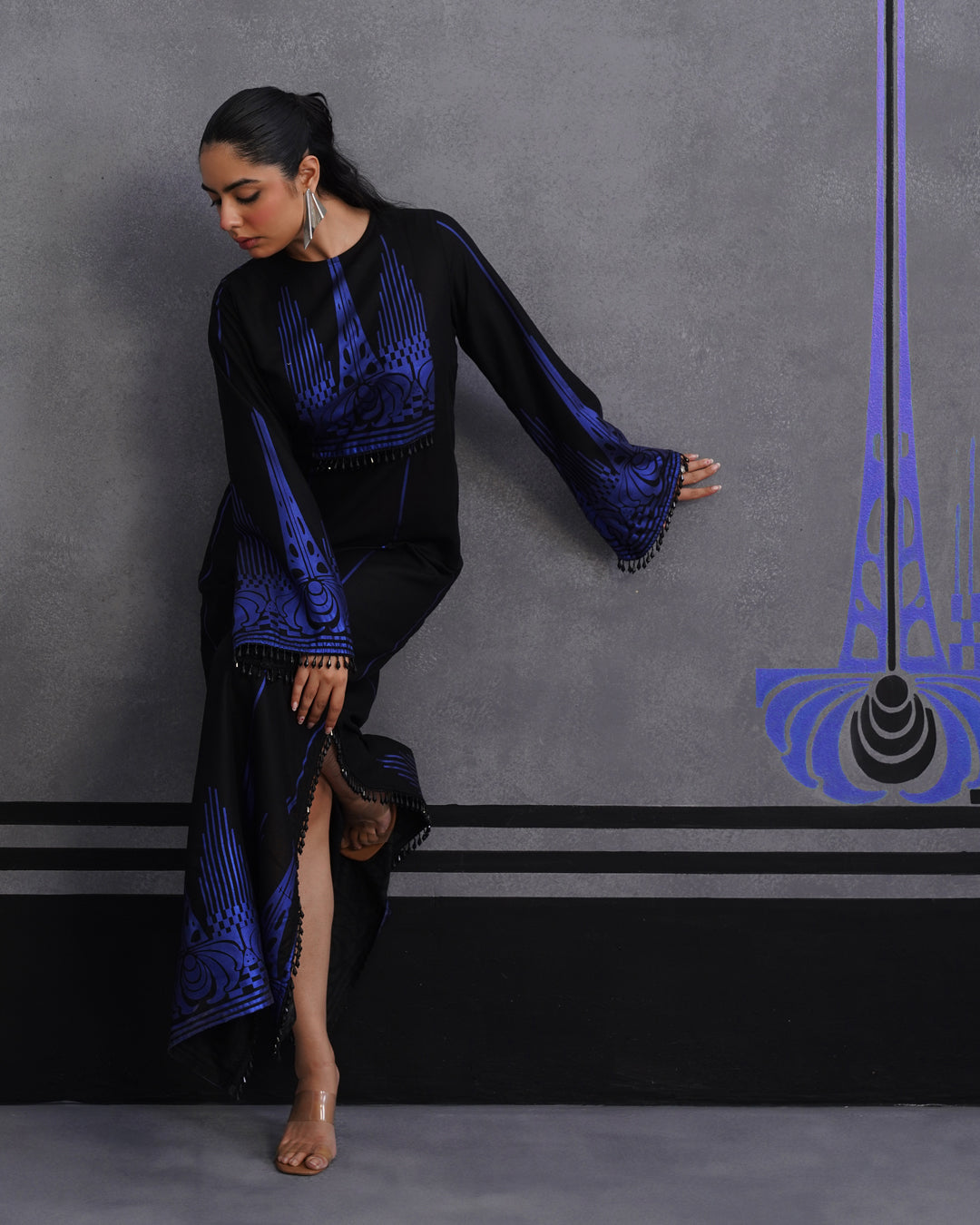 Blue Oshin kaftan