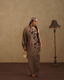 Leopard kaftan  with Free Bandana