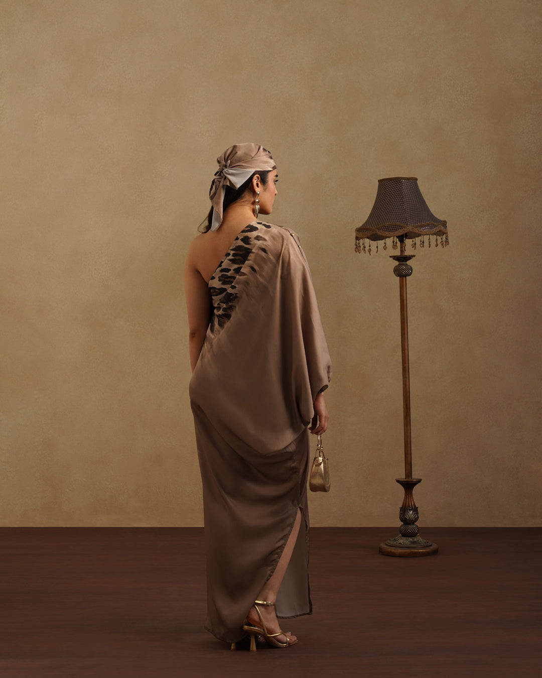 Leopard kaftan  with Free Bandana