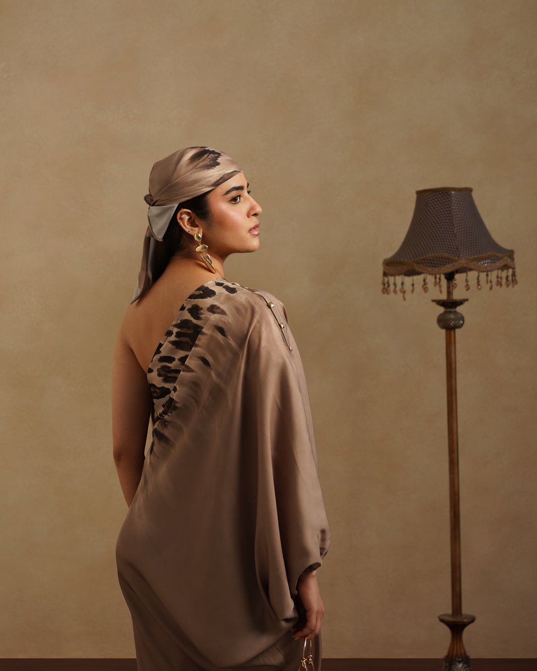 Leopard kaftan  with Free Bandana