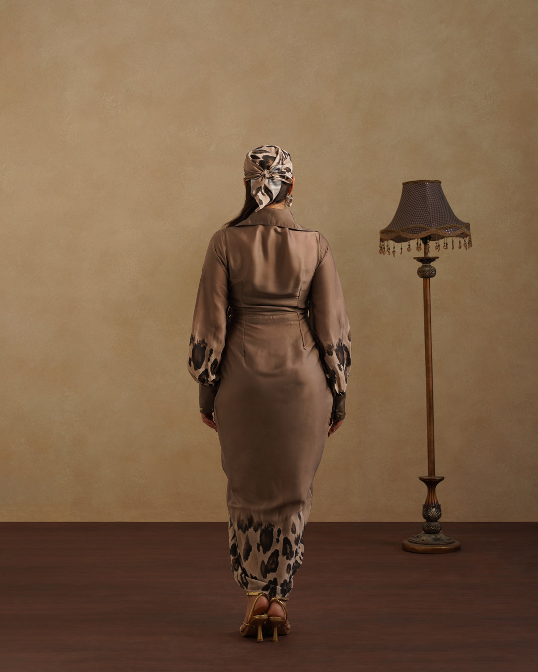 Leopard Shirtdress with Free Bandana