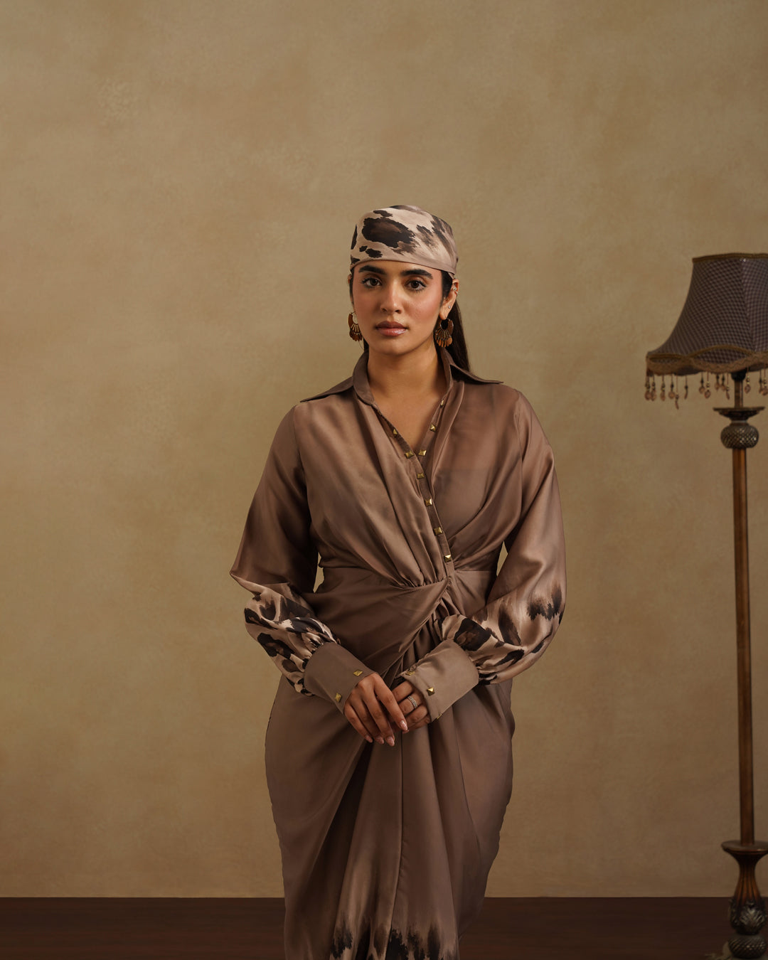 Leopard Shirtdress with Free Bandana