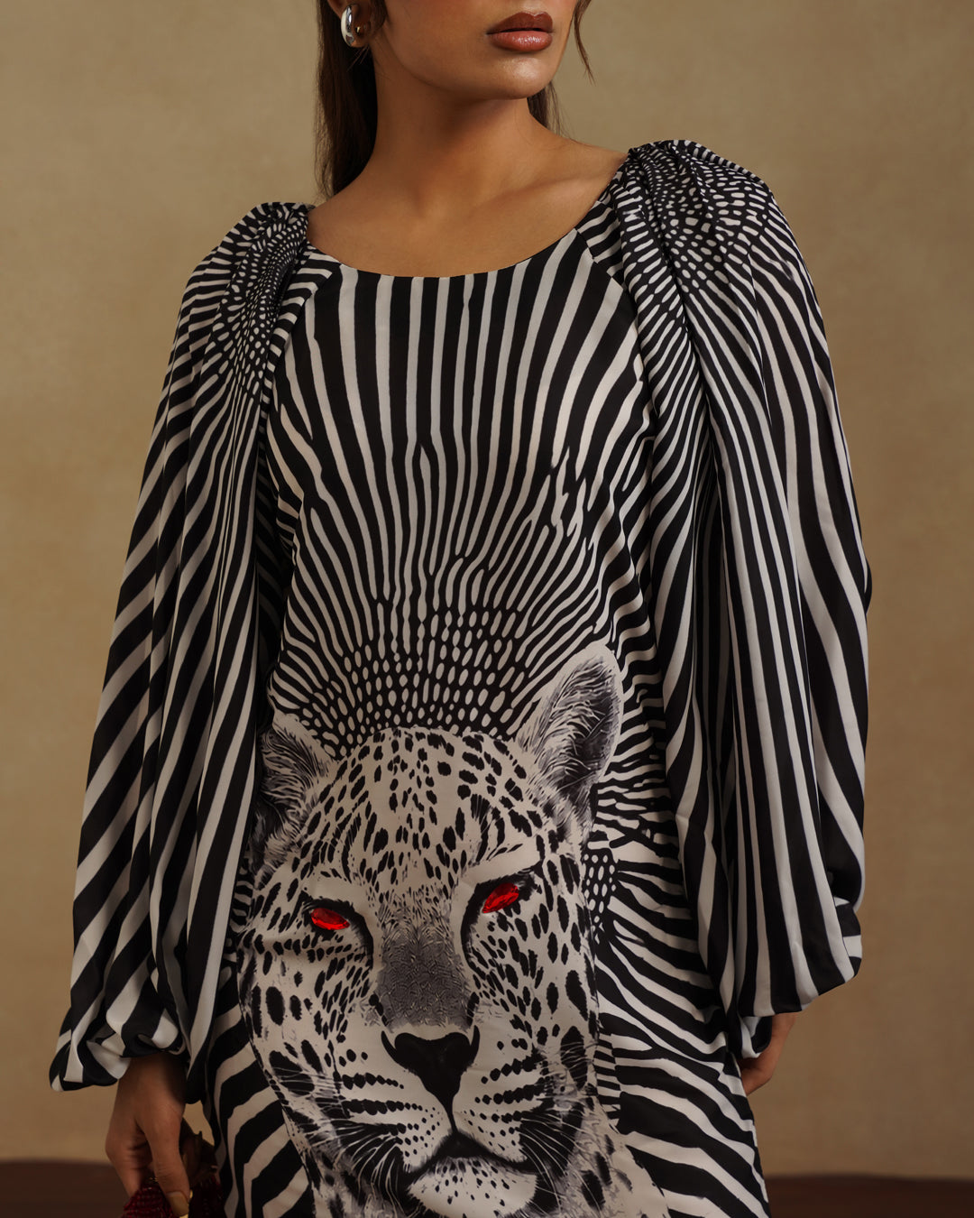 White Tiger Mini dress