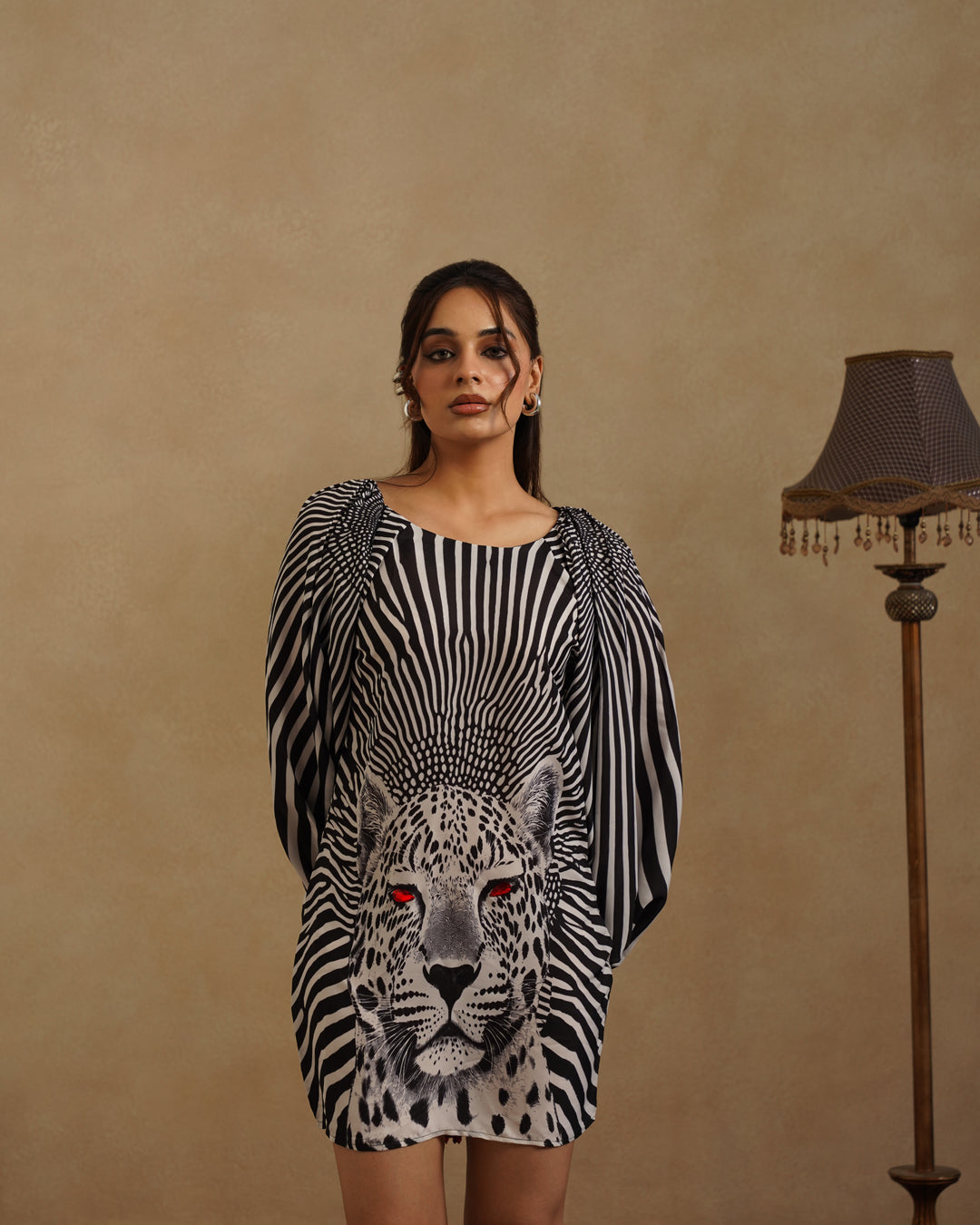 White Tiger Mini dress