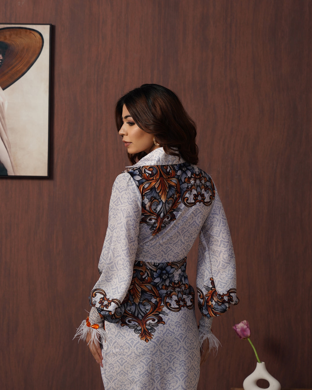 Mosaic shirtdress