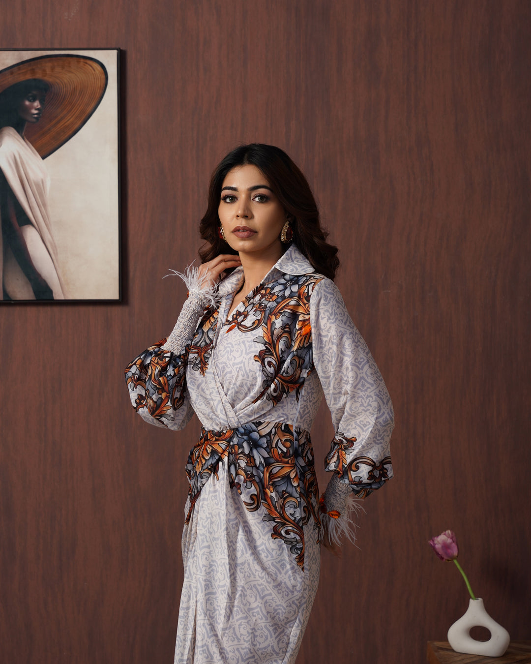 Mosaic shirtdress