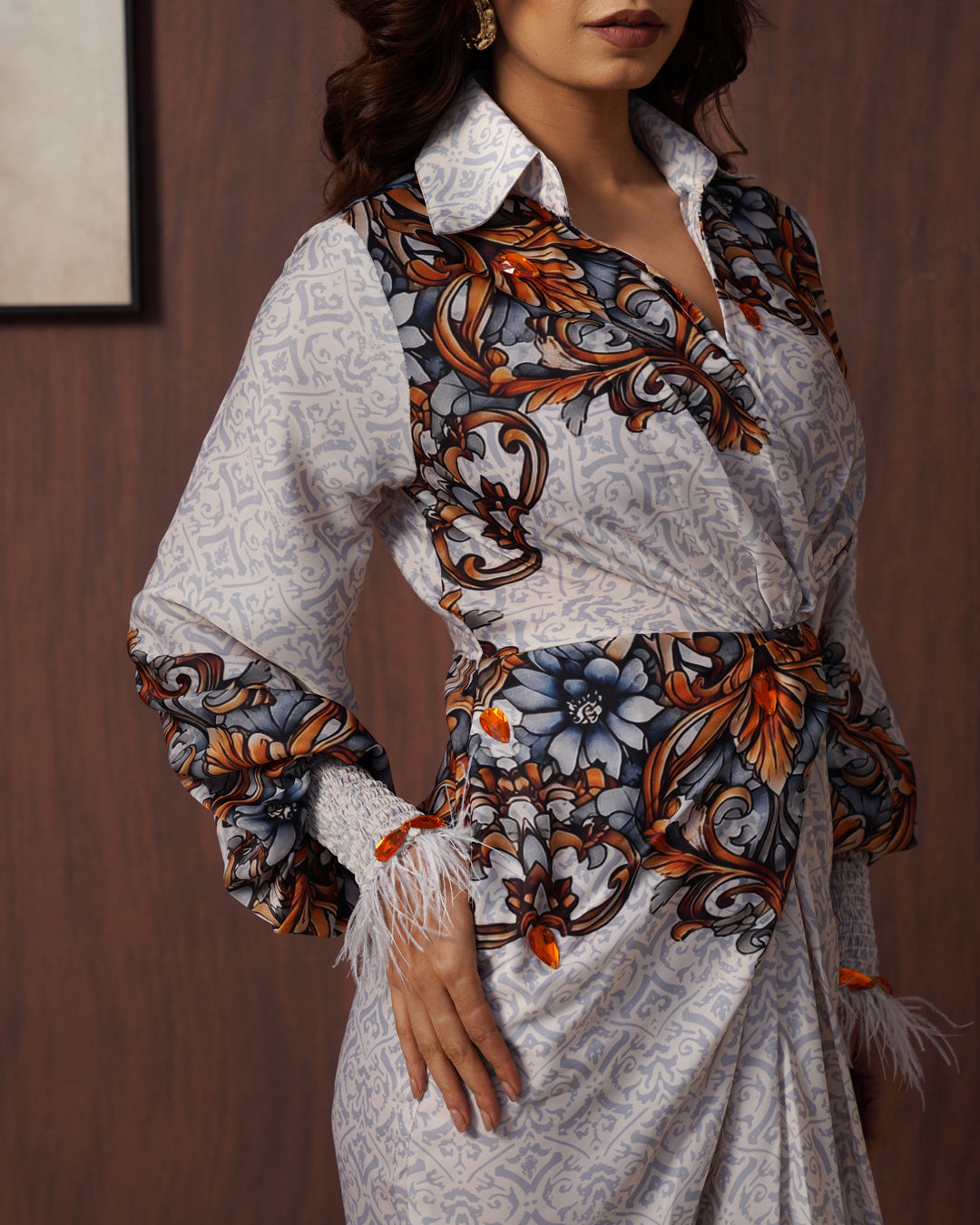 Mosaic shirtdress