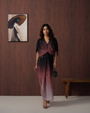 salmon ombre kaftan
