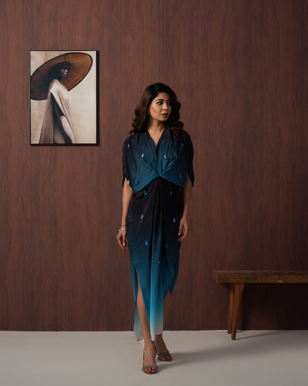 Bluefrost ombre kaftan