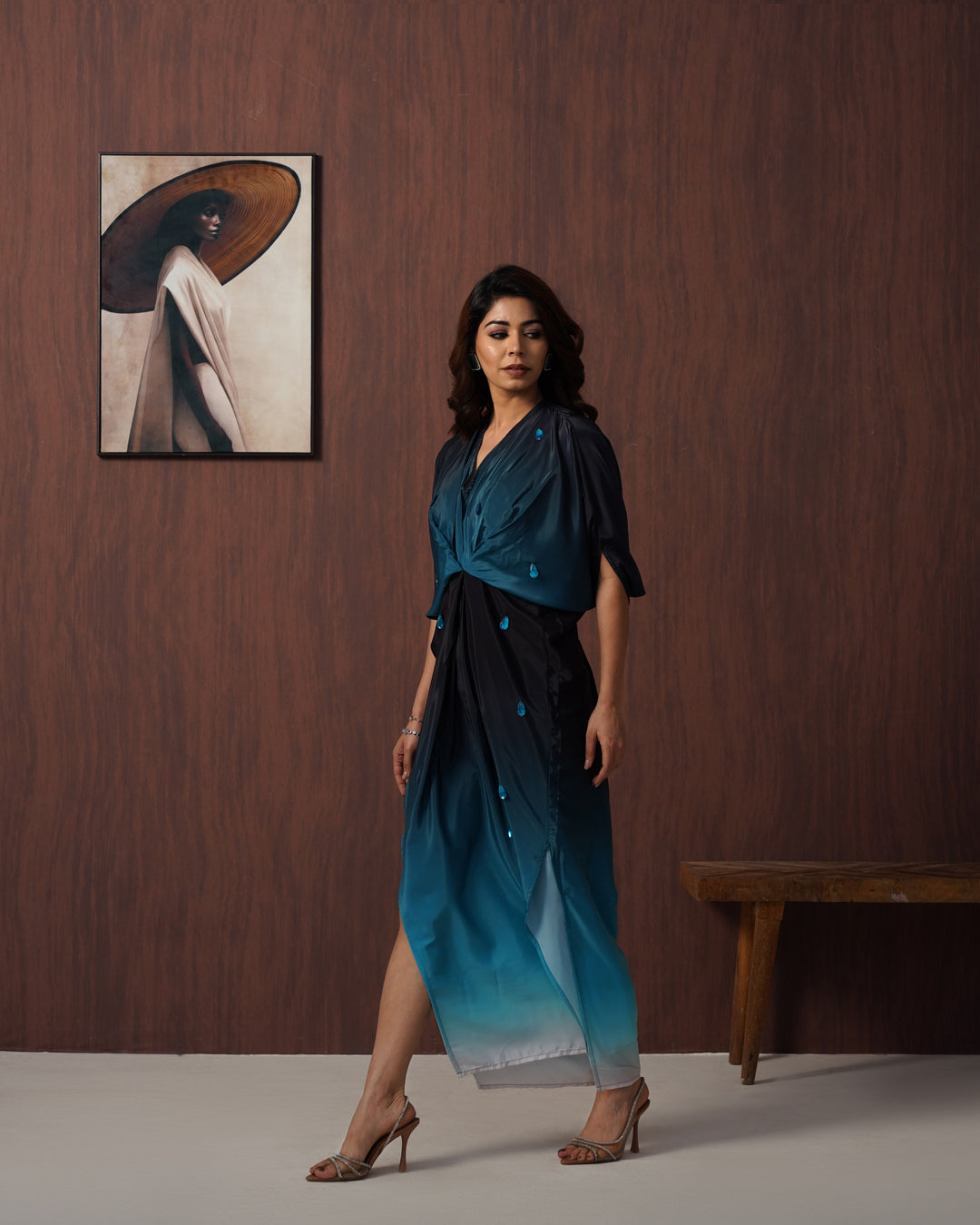 Bluefrost ombre kaftan