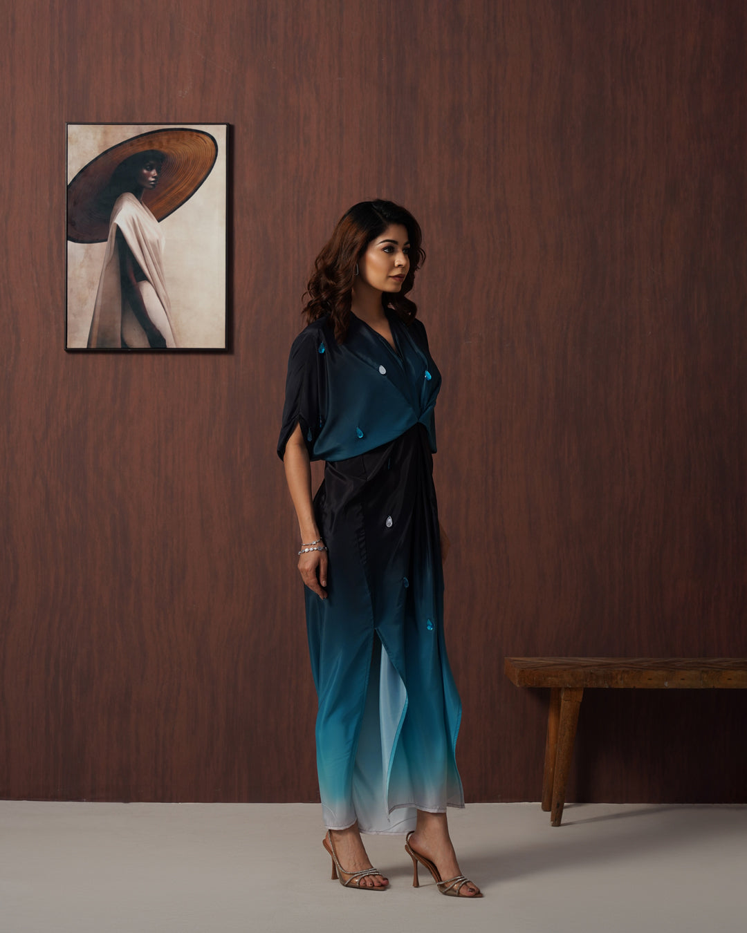 Bluefrost ombre kaftan