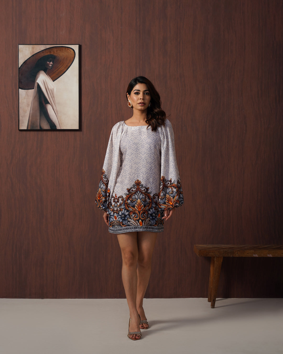 Mosaic mini dress