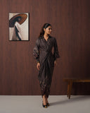 Brown Paisley Shirtdress