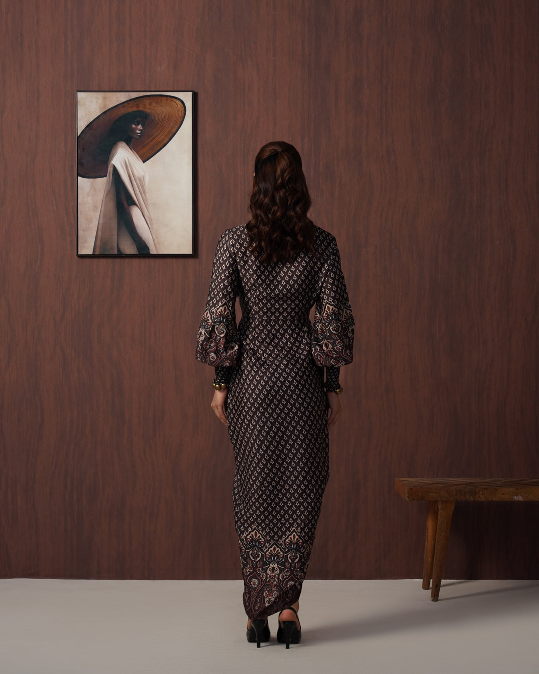 Brown Paisley Shirtdress