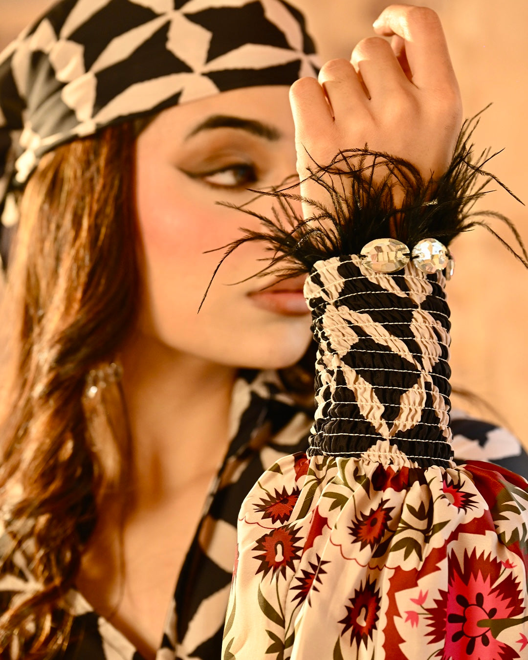 Alizeh shirtdress with Free Bandana