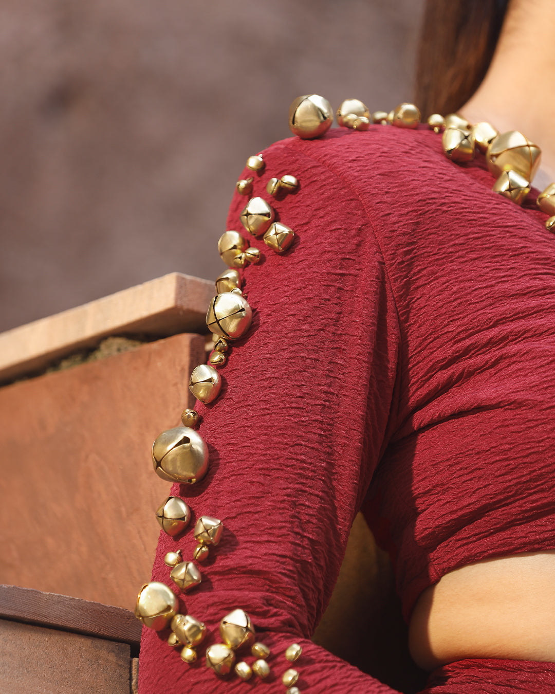 Jhankaar Red saree
