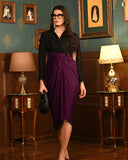 Purple Shirt dress