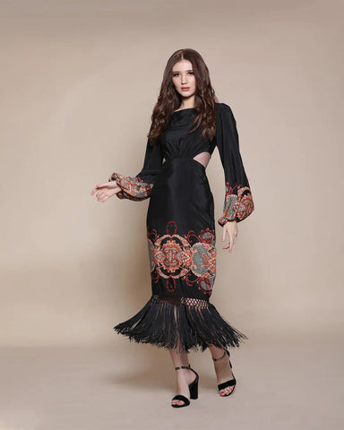 BAROQUE CUT OUT DRESS (KASHISH GUPTA) - Wabi Sabi