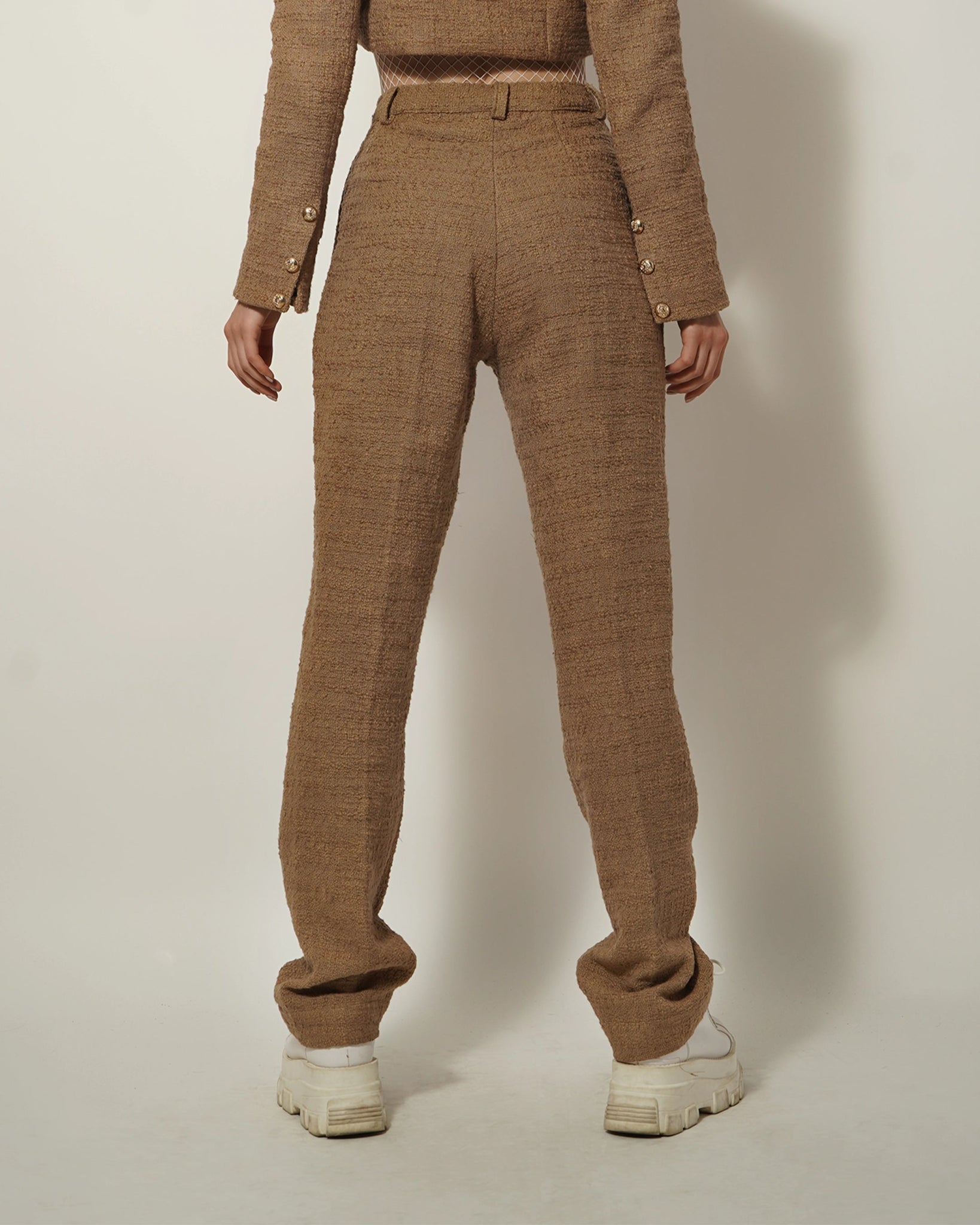 BEIGE TEXTURED PANT - Wabi Sabi