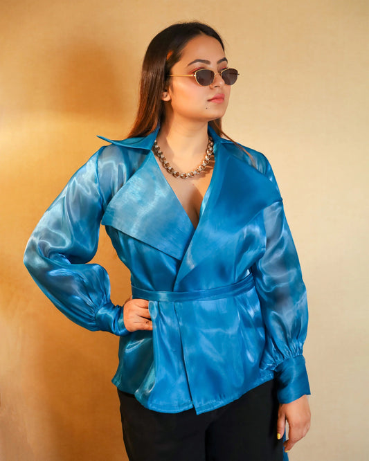 BLUE KATE JACKET - Wabi Sabi