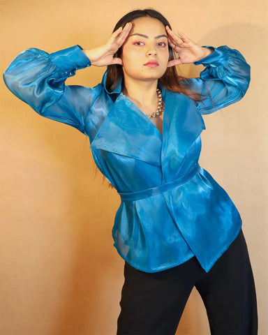 BLUE KATE JACKET - Wabi Sabi