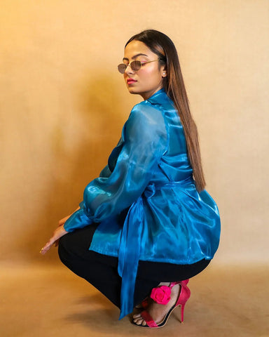 BLUE KATE JACKET - Wabi Sabi