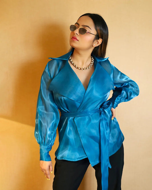 BLUE KATE JACKET - Wabi Sabi