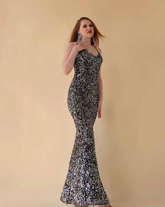 EVELYN GOWN (SILVER) - Wabi Sabi