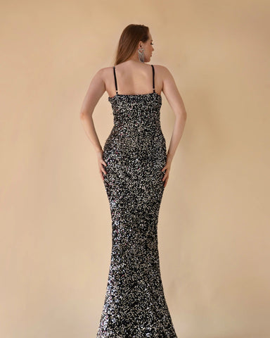 EVELYN GOWN (SILVER) - Wabi Sabi