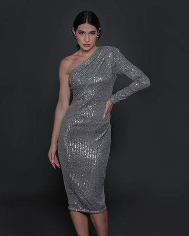 IRINA ONE SHOULDER DRESS - Wabi Sabi