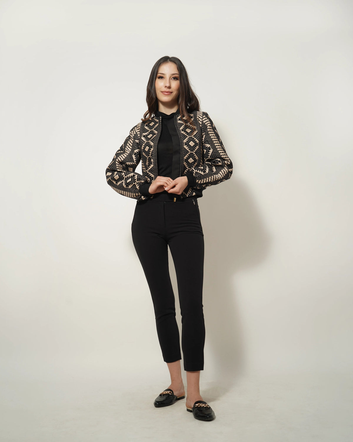 JACQUARD BOMBER JACKET - Wabi Sabi