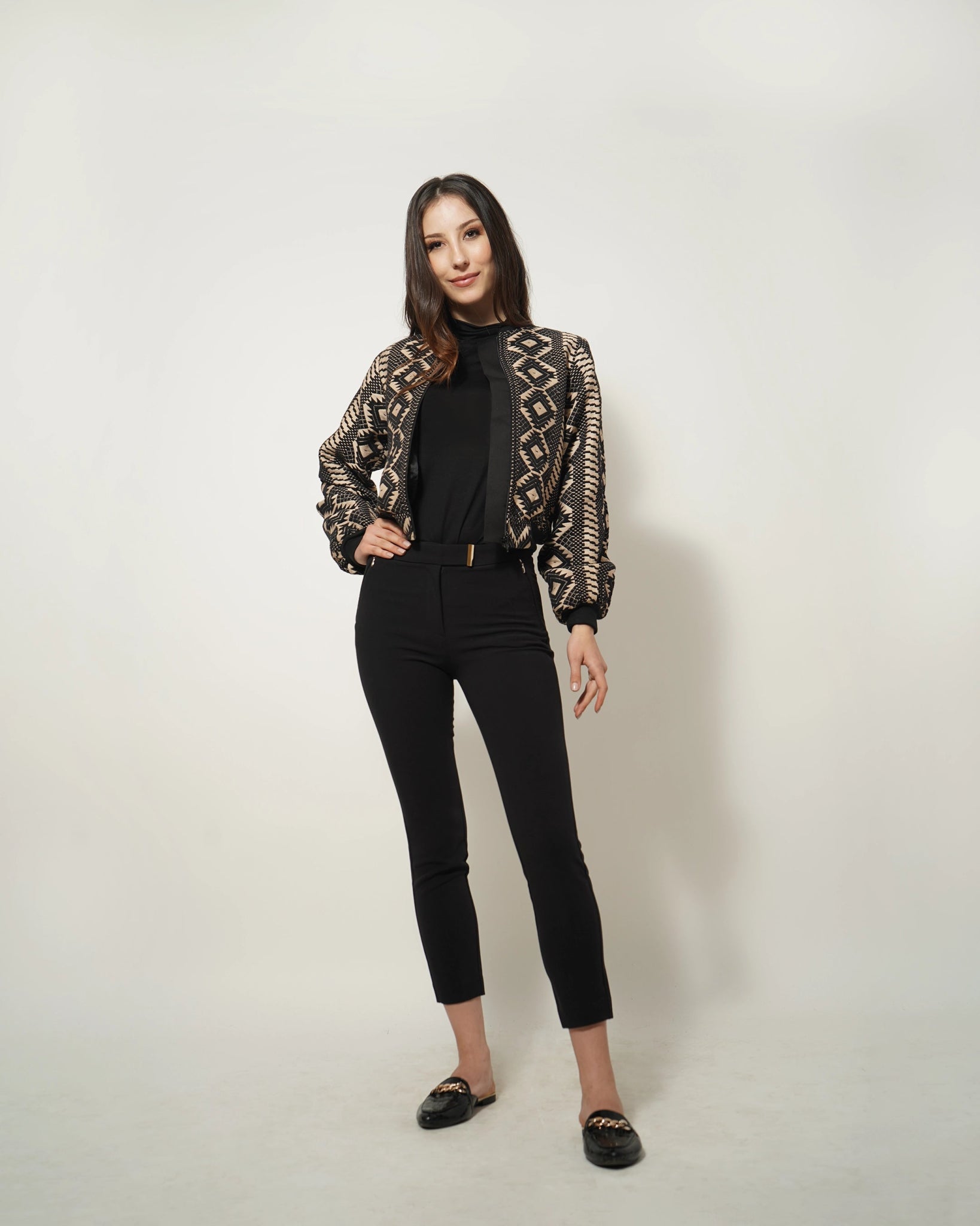 JACQUARD BOMBER JACKET - Wabi Sabi