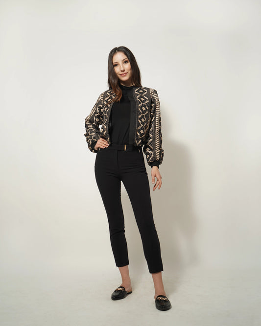 JACQUARD BOMBER JACKET - Wabi Sabi
