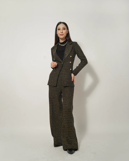 KNITTED BLAZER-PANT SET - Wabi Sabi