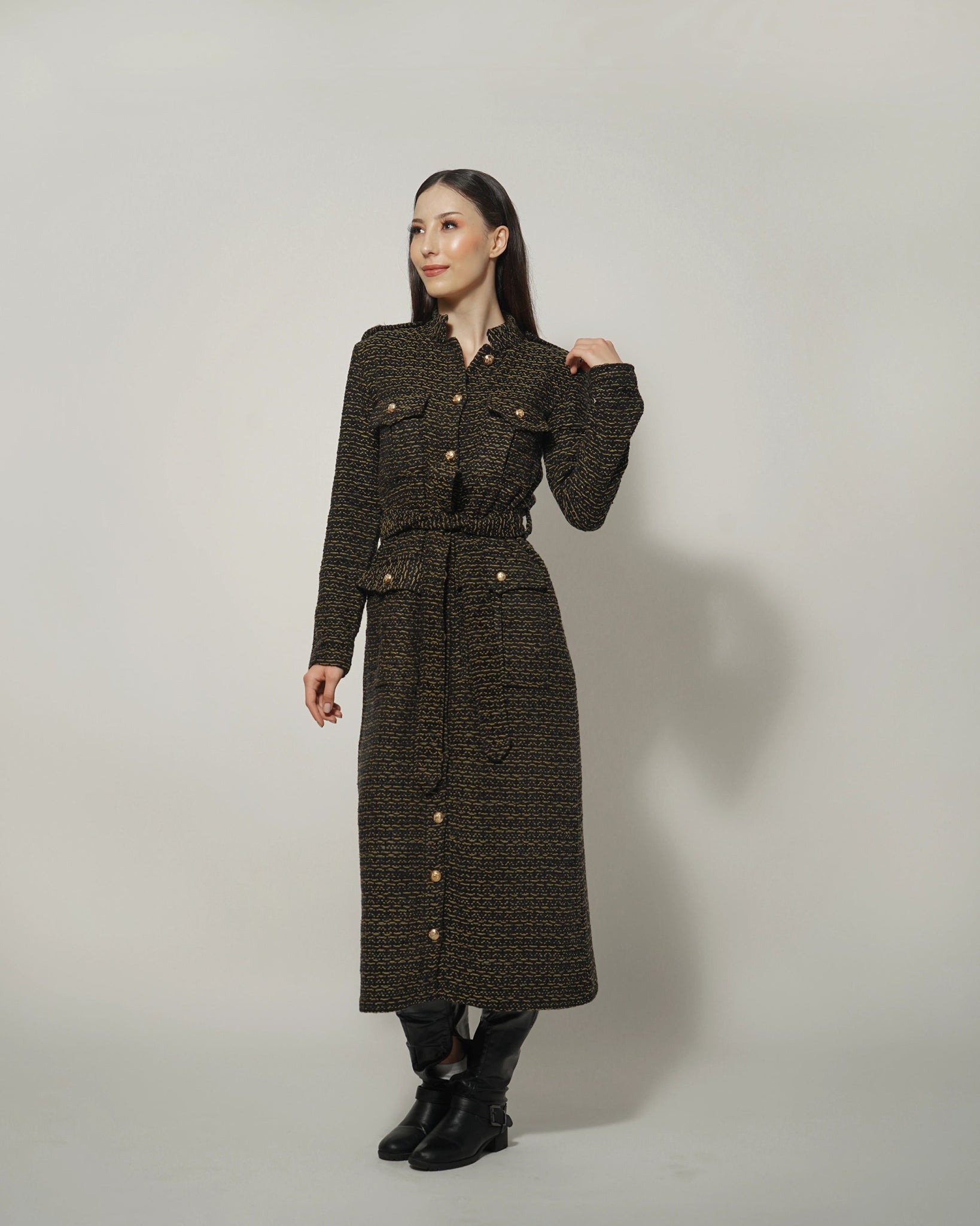 KNITTED LONG-COAT - Wabi Sabi