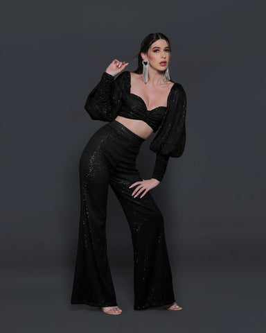 LUCY CO-ORD (BLACK) - Wabi Sabi